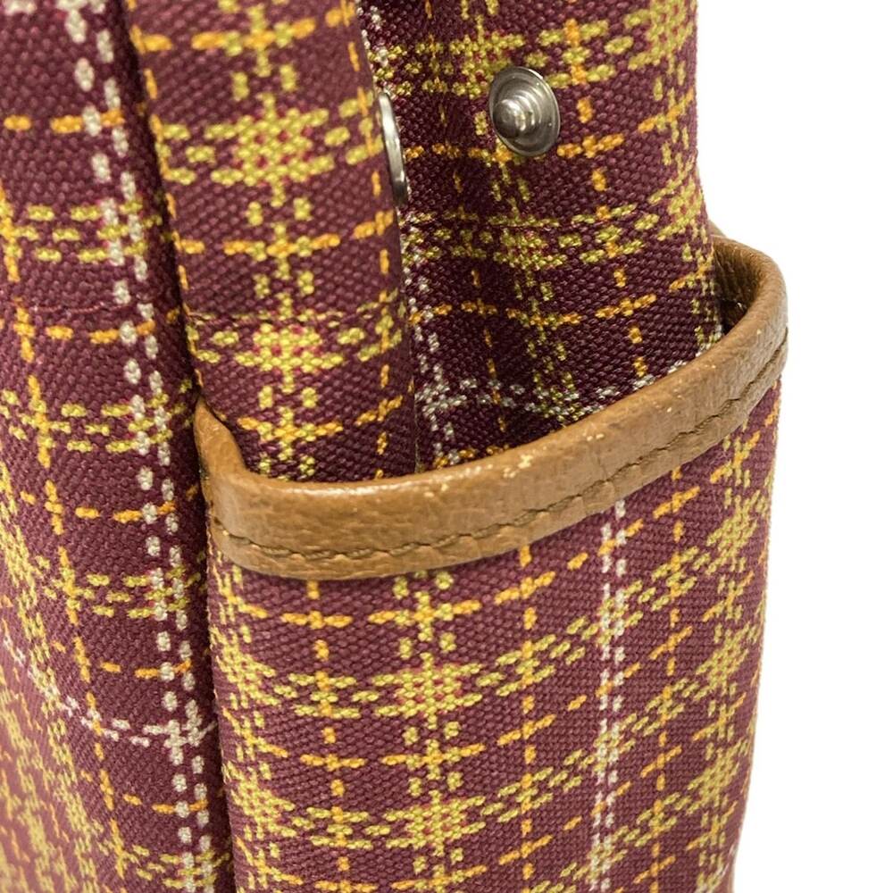 Gucci Interlocking G Tote Bag 628159 Bordeaux Brown Multi Canvas Leather - Picture 11 of 15